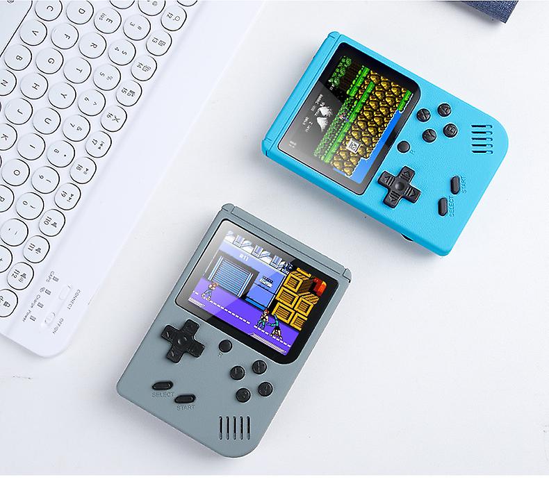 Gamebox retro med indbygget spil/BLÅ - Billede 3