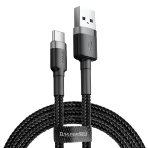 3 meter stof kabel USB C til USB